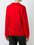 sequined heart patch sweatshirt