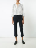 cropped sleeves blouse 