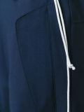 pleated drawstring tapered trousers