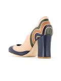 panel heeled pumps