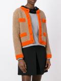 contrast trimmings cardigan