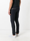 ribbed knee jogging pants