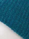 cashmere ribbed beanie 
