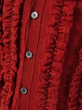 ruffled cardigan