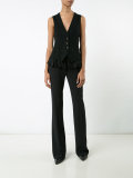 ruffled trim waistcoat  