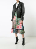 floral print A-line skirt