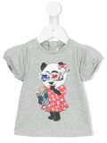 panda print T-shirt