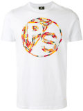 multi-coloured graphic branded T-shirt