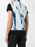 heavily bleached denim vest