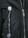 zip detail bomber jacket