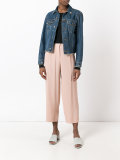 cropped flared trousers
