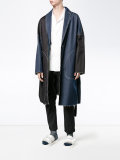 oversized denim overcoat 