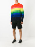 rainbow striped jumper