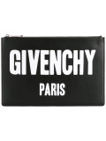 logo print clutch