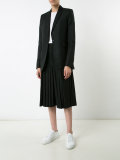 elasticated waist pleated shorts