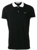 rear print polo shirt 