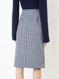 checked skirt 