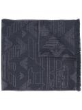 logo print scarf