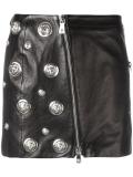 lion head leather skirt 