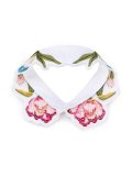 floral embroidered collar