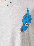 distressed printed T-shirt 