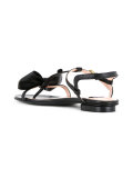 bow applique sandals  
