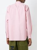 landscape print cut-out shirt
