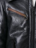 leather bomber jacket