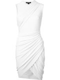 asymmetric draped dress