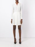 pleated shirt dress