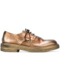 metallic lace-up shoes