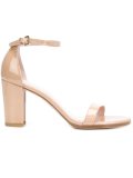 'Nearlynude' block heel sandals