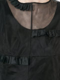 asymmetric sheer layer dress