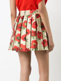 floral metallic skirt