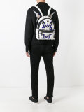 contrast printed backpack 