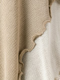 asymmetric knitted vest dress