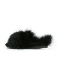 raccoon fur slippers 