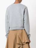 wink patches cropped sweatshirt
