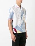 multiple stripes shortsleeved shirt