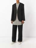 collarless blazer 