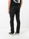 coated denim jeans