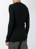 ribbed crew neck sweatshirt