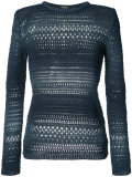 crocheted detail jumper