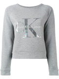 logo knitted sweater
