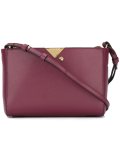 gold-tone trim cross-body bag 