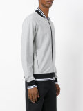 logo zip cardigan 
