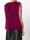 shearling gilet