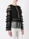 lace panel blouse 