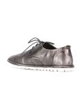 metallic lace-up shoes