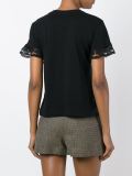 lace insert T-shirt